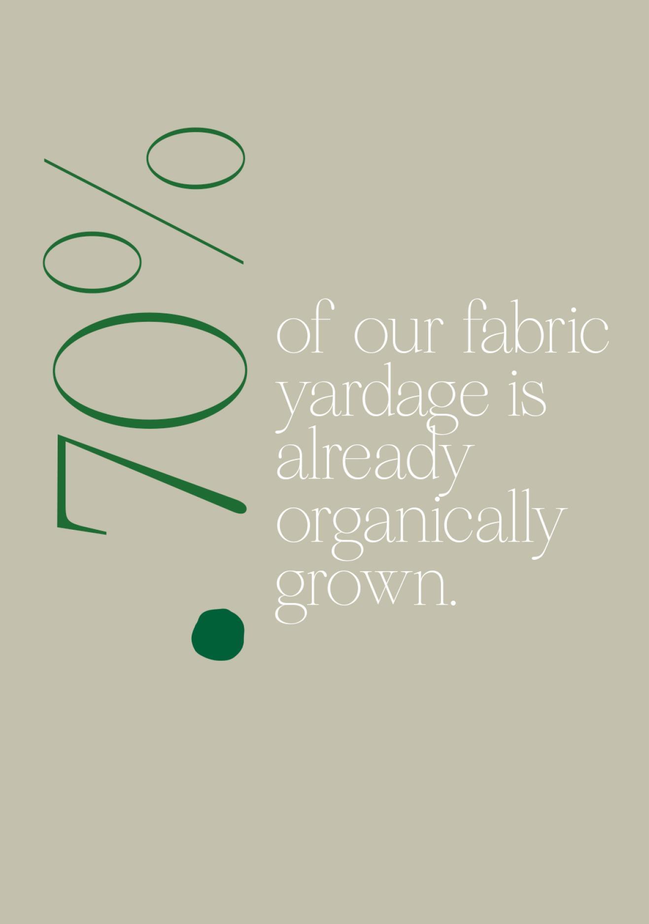 Organically grown fabrics